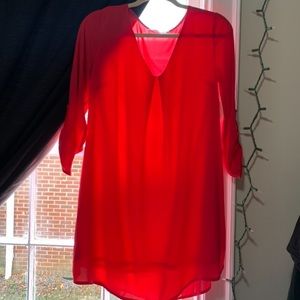 Hot pink dress